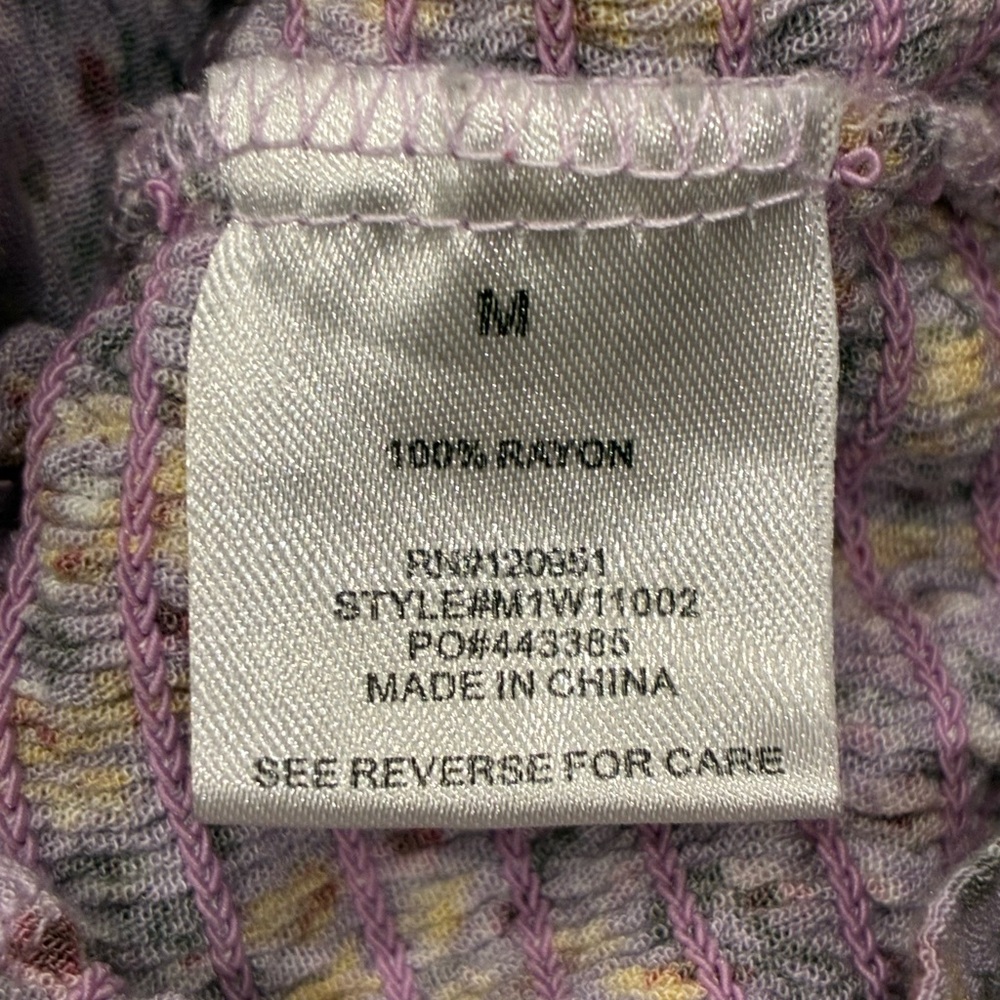 Hippie Rose Lavender Floral Blouse - Picture 10 of 12